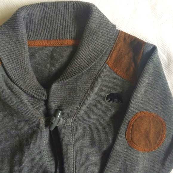 little rebel shawl collar grandpa toggle button cardigan sweater 18-24 months - Picture 4 of 9